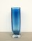 Vase en Verre Bleu par Gunnar Ander pour Lindshammar, Suède, 1960s 1