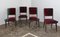 Mid-Century Velvet Dining Chairs, 1950s, Set of 4 1