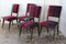 Mid-Century Velvet Dining Chairs, 1950s, Set of 4 4