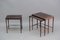 Tavolini Mid-Century in palissandro di Winding per Poul Jeppesens Møbelfabrik, anni '60, set di 3, Immagine 5