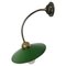 Mid-Century Industrial Green Enamel Sconce 2