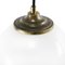 Mid-Century Opaline Glass and Brass Pendant Lamp, Image 3