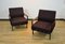 Italian Rosewood Model P24 Lounge Chairs by Osvaldo Borsani for Tecno, 1960s, Set of 2, Image 1