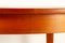 Round Danish Teak Extendable Dining Table, 1960s, Image 12