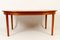 Round Danish Teak Extendable Dining Table, 1960s, Image 5