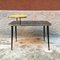 Italian Black and Yellow Formica, Wood, and Brass Coffee Table, 1960s 2