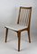 Brown and Beige Dining Chairs, 1970s, Set of 3 1