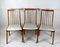 Brown and Beige Dining Chairs, 1970s, Set of 3 2