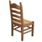 Vintage Renaissance Style Italian Carved Walnut and Straw Dining Chairs, 1950s, Set of 12 5