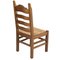 Vintage Renaissance Style Italian Carved Walnut and Straw Dining Chairs, 1950s, Set of 12, Image 5