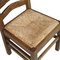 Vintage Renaissance Style Italian Carved Walnut and Straw Dining Chairs, 1950s, Set of 12, Image 11