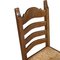 Vintage Renaissance Style Italian Carved Walnut and Straw Dining Chairs, 1950s, Set of 12, Image 12