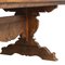 Tavolo da pranzo vintage in stile rinascimentale in legno di noce intagliato di Michele Bonciani-Cascina, Italia, anni '40, Immagine 11