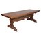Vintage Renaissance Style Italian Carved Walnut Dining Table by Michele Bonciani-Cascina, 1940s, Image 1
