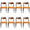 Rosewood Dining Chairs by Niels Otto Møller, 1960s, Set of 8, Image 1