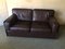 Vintage 2-Seater Brown Leather Sofa from Leolux 1