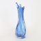 Vase en Cristal Bleu de Val Saint Lambert, 1960s 3