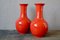 Rote Vasen von Paul Mignon für Longwy, 1970er, 2er Set 3