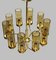 Fully Restored Brass Model T10 Chandeliers by Hans-Agne Jakobsson for Hans-Agne Jakobsson AB Markaryd, 1970s, Set of 2 1