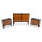 Commode et Tables de Chevet Mid-Century, Set de 3 1