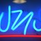 Large Neon Downstairs Sign, 1980s, Image 8