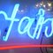 Large Neon Downstairs Sign, 1980s 6