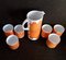 Vintage Pop Art Porcelain Jug and Mugs Set from Thomas, 1970s, Set of 7, Image 3