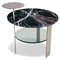 Red Levanto Marble & Satin Stainless Steel Coffee Table by Cupioli, Image 1