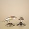 Space Age Polished Aluminum Table Lamps, 1980s, Set of 2 9