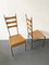 French Rattan, Metal, and Brass Dining Chairs, 1950s, Set of 2, Image 14