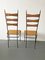 French Rattan, Metal, and Brass Dining Chairs, 1950s, Set of 2 10