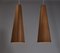 Scandinavian Modern Danish Pinewood Pendant Lamps by Jørgen Wolff, 1950s, Set of 2 3