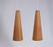 Scandinavian Modern Danish Pinewood Pendant Lamps by Jørgen Wolff, 1950s, Set of 2 1