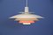 Danish Orange Accent Ceiling Lamp from Form Light, 1960s 7