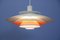 Danish Orange Accent Ceiling Lamp from Form Light, 1960s 6