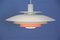 Danish Orange Accent Ceiling Lamp from Form Light, 1960s 5