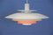 Deckenlampe mit orangenem Akzent von Form Light, 1960er 5