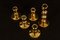 Vergoldete dänische Kerzenständer von Hugo Asmussen für Design Asmussen, 1970er, 5er Set 3