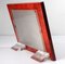 Red Goatskin Picture Frame by Aldo Tura, 1950s 4