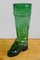 Bota para beber vintage grande de vidrio verde de Salamander Shoe Company, años 30, Imagen 7
