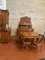 Antique Art Nouveau Cherrywood Dining Room Set from Pierre Mathieu, Set of 9, Image 3