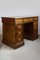 Small Antique Edwardian Oak and Leather Desk 14