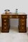 Small Antique Edwardian Oak and Leather Desk 2