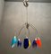 Vintage Opaline Glass Chandelier, 1980s, Image 3