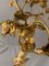 Lámpara de mesa modernista antigua de bronce dorado, Imagen 14