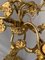 Lampada da tavolo Art Nouveau antica in bronzo dorato, Immagine 10