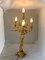 Lampada da tavolo Art Nouveau antica in bronzo dorato, Immagine 4