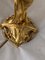 Lampada da tavolo Art Nouveau antica in bronzo dorato, Immagine 13