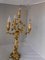 Lampada da tavolo Art Nouveau antica in bronzo dorato, Immagine 2