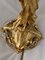 Antike Jugendstil Tischlampe aus vergoldeter Bronze 12